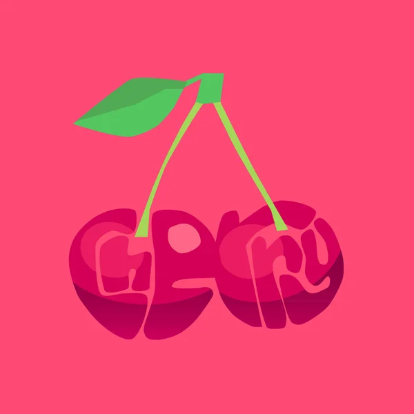 Bir tatlı kiraz şeklinde harfler