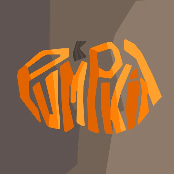 Balkabağına şeklinde harfler