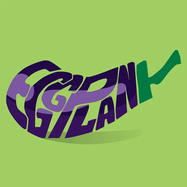  Patlıcan şeklinde harfler