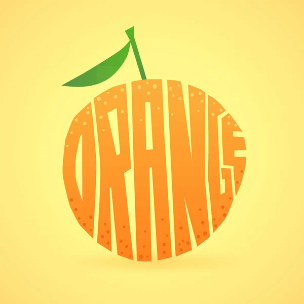 Bir portakal şeklinde harfler