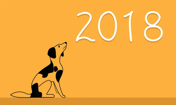  Yeni yıl 2018 yıl köpek