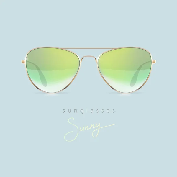 Moda yeşil güneş gözlüğü