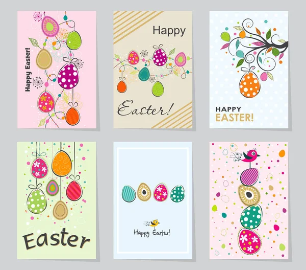 Template Easter greeting card, vector illustration — Stock Vector