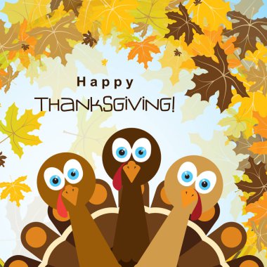 Şablon tebrik kartı ile mutlu şükran günü hindisi, vektör
