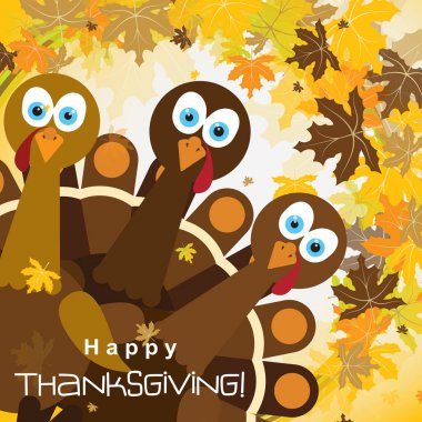Şablon tebrik kartı ile mutlu şükran günü hindisi, vektör