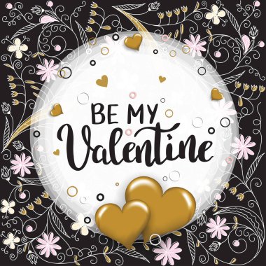 My Valentine şablonun başlık sayfası veya poster için olması. Tatil yazı