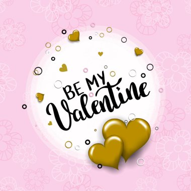 My Valentine şablonun başlık sayfası veya poster için olması. Tatil yazı