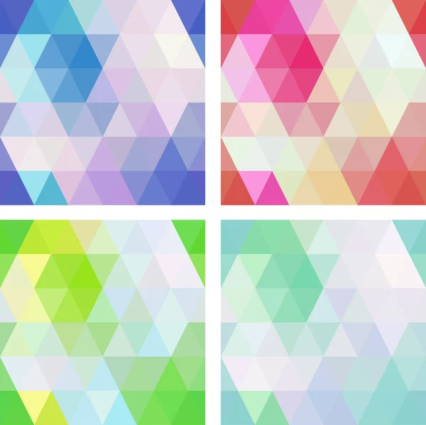 Motif géométrique mosaïque sans couture colorée avec des dégradés modernes — Image vectorielle