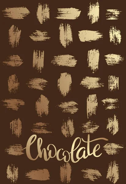 Chocolate template for banner or poster, cover.  Vector illustra — Stock Vector