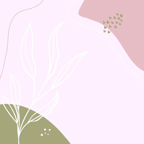 Art floral abstrait moderne vecteur feuilles fond . — Image vectorielle