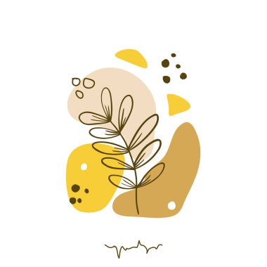 El çizimi soyut çiçek arkaplanı beyaza izole edilmiş. Vektör 