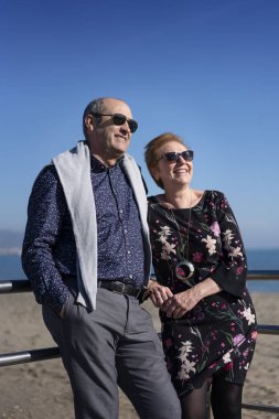 Retired couple enjoying their free time