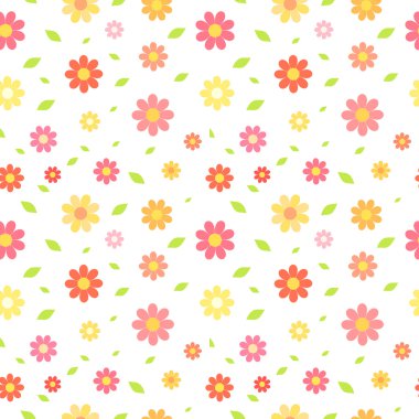 Çiçekler pürüzsüz desen