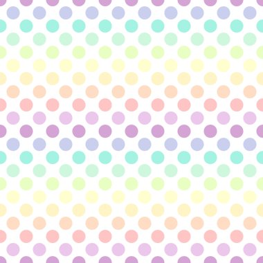 polka dot renkli desen