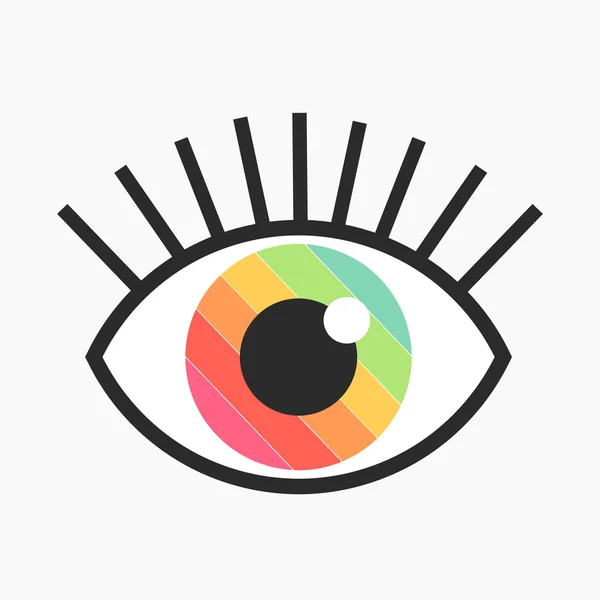Color ojo símbolo — Vector de stock
