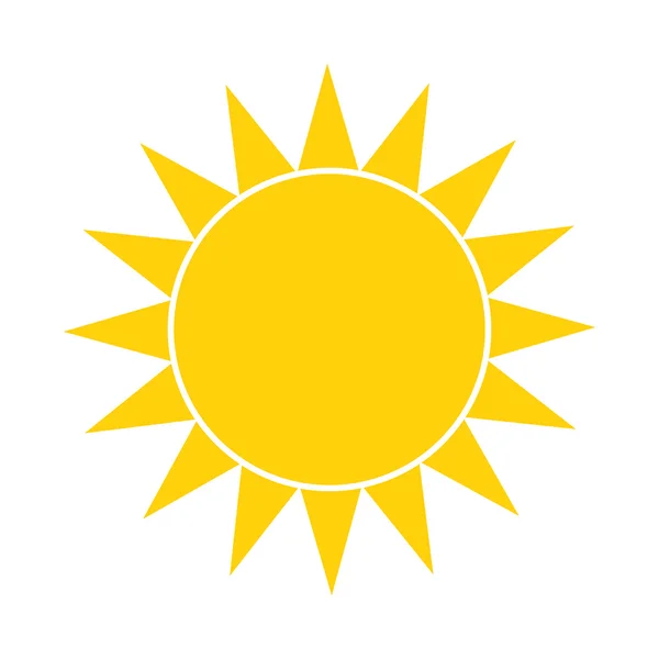 Icono de sol simple — Vector de stock