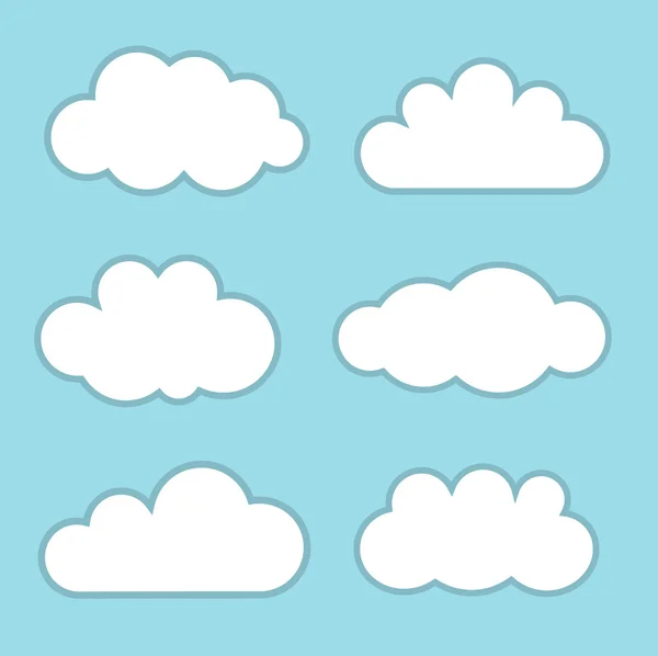 Nubes. Ilustración vectorial — Archivo Imágenes Vectoriales