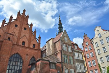 Old town in Gdansk clipart