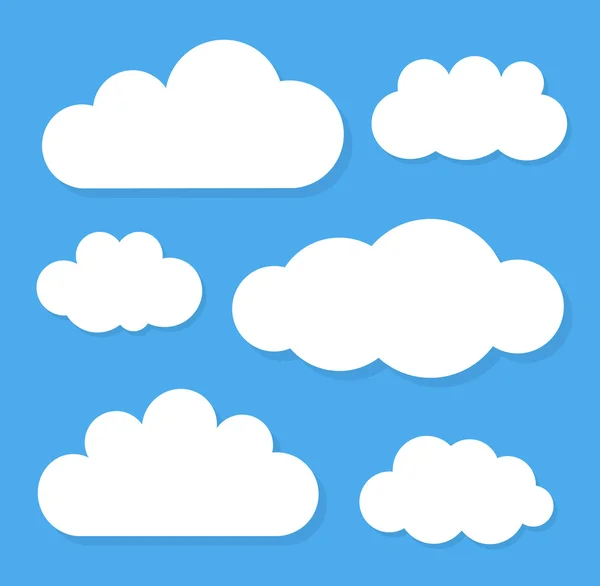 Clouds. Vector illustration — Stock Vector