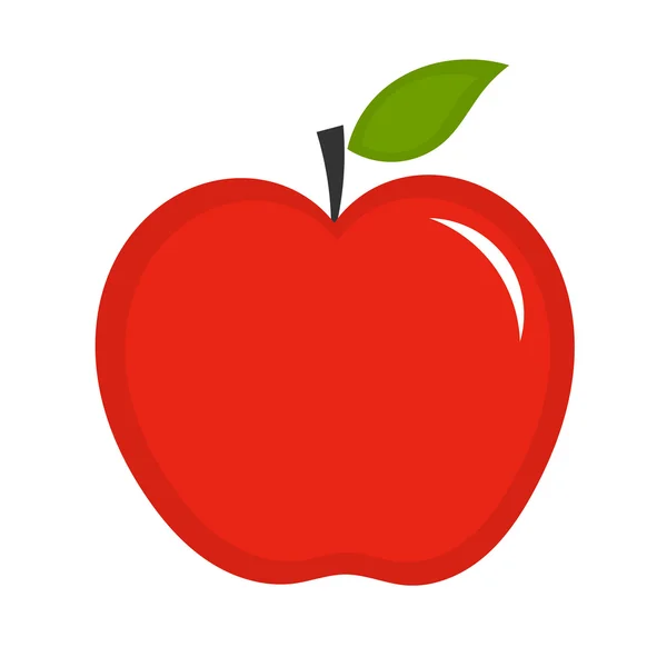 Roter Apfelvektor — Stockvektor