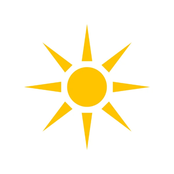 Icona del sole. illustrazione vettoriale — Vettoriale Stock