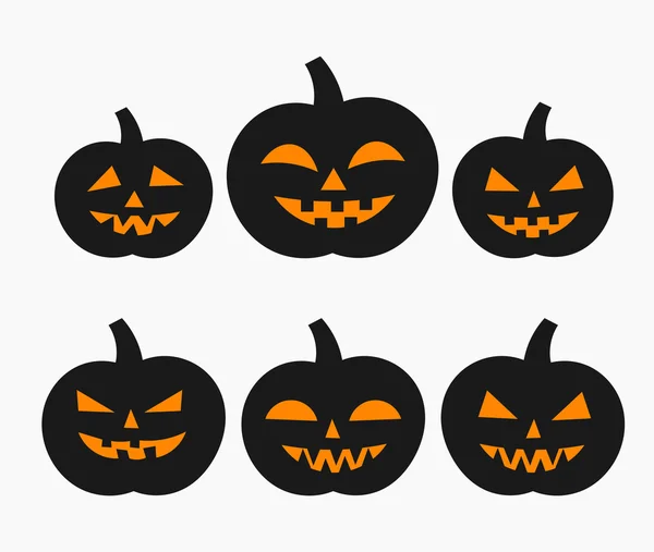 Halloween pumpkins illüstrasyon — Stok Vektör