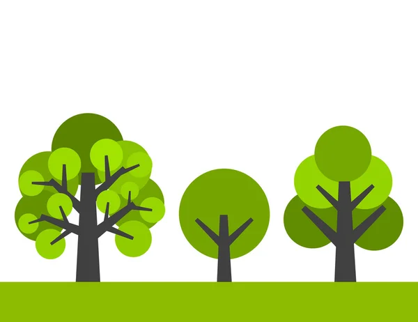 Bomen achtergrond Vector — Stockvector