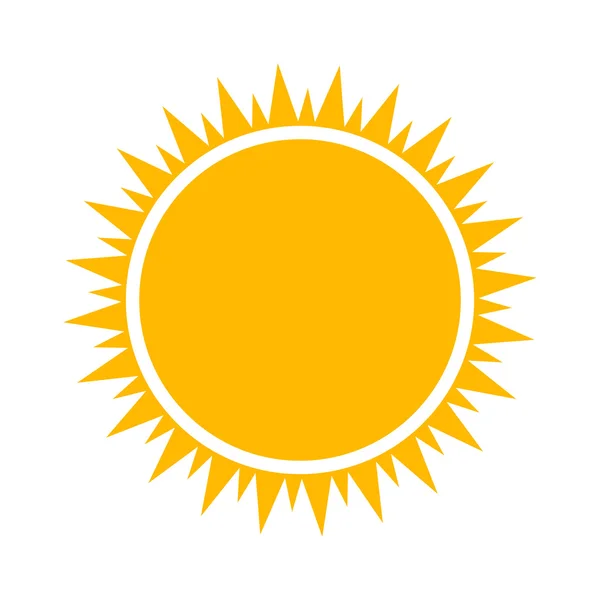 Ikona słoneczka proste — Wektor stockowy