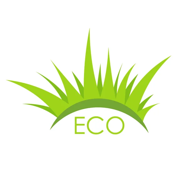 Eco vettore erba — Vettoriale Stock