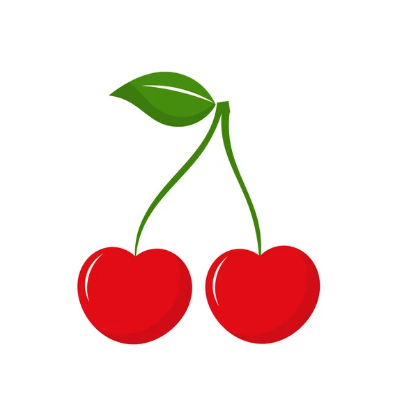 Cherry pictogram vector — Stockvector