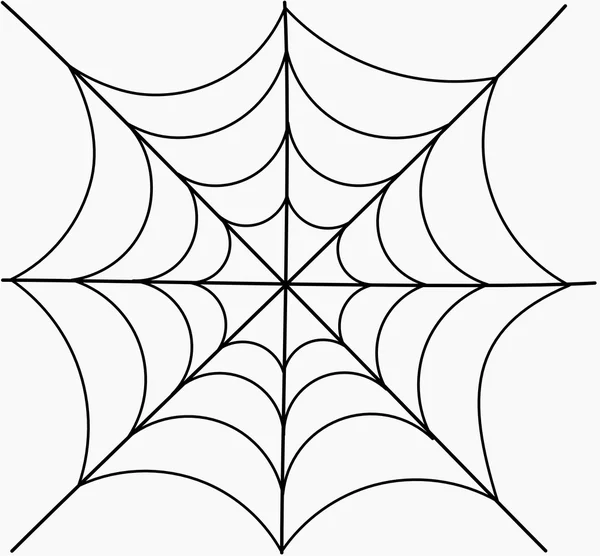 Örümcek web çizimi — Stok Vektör