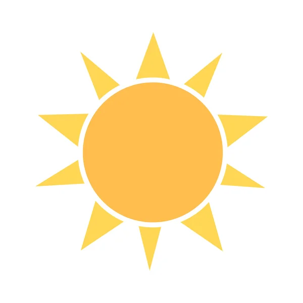 Икона солнца. векторная иллюстрация — стоковый вектор
