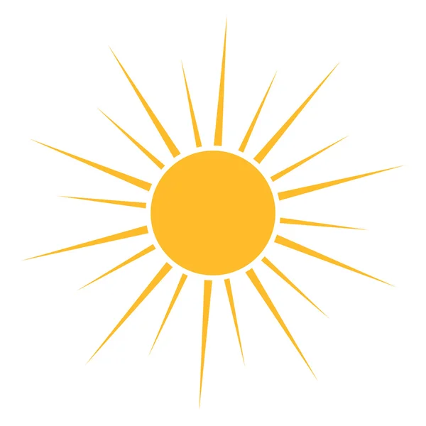 Icono del sol vector — Archivo Imágenes Vectoriales