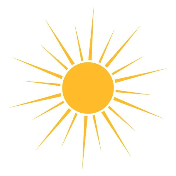 Zon pictogram vector — Stockvector