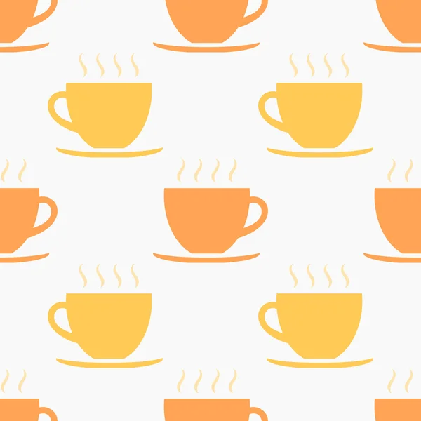 Orange cups pattern — Stock vektor