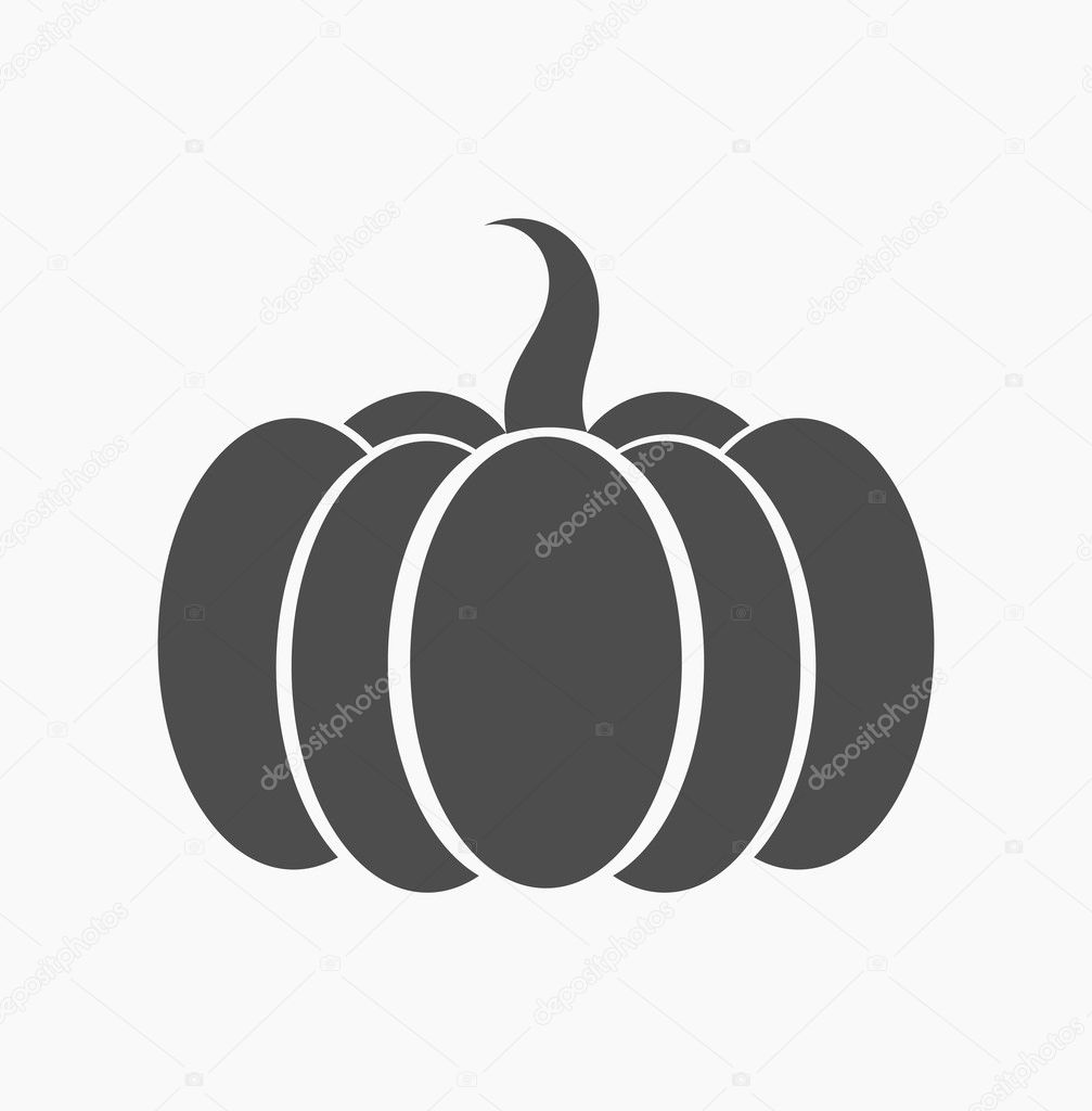 Pumpkin icon vector