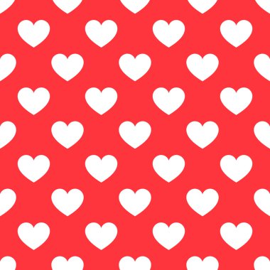 Beyaz kupa Dikişsiz kırmızı desen