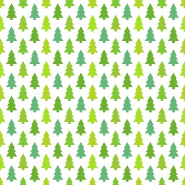 Yeşil Noel ağaçları desen