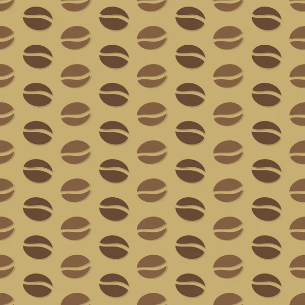 コーヒー豆のパターン — ストックベクタ