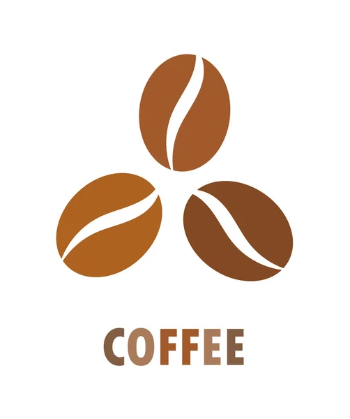 Ícone de grãos de café — Vetor de Stock
