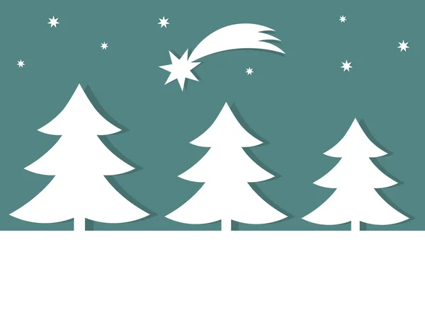 Фон рождественских деревьев — стоковый вектор
