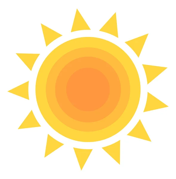 Simple sun icon — Stock Vector