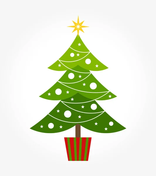 Sevimli Noel ağacı — Stok Vektör