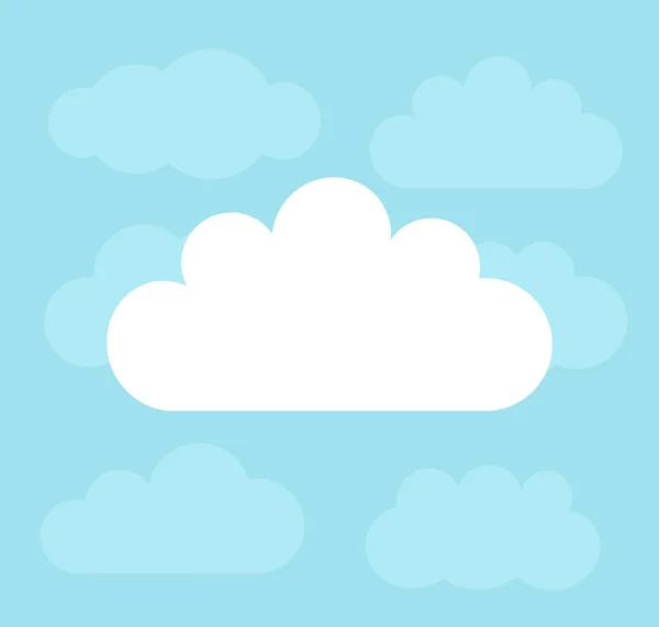 Nuages sur ciel bleu — Image vectorielle