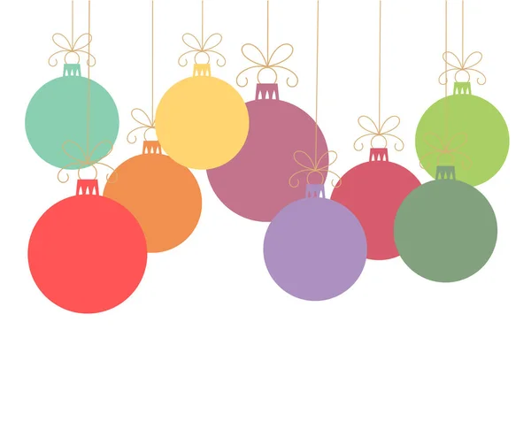 Kerstballen vector — Stockvector