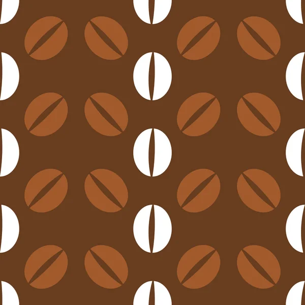 Coffee beans pattern — Stock Vector