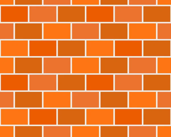 Brick wall flat seamless pattern — Stock Vector