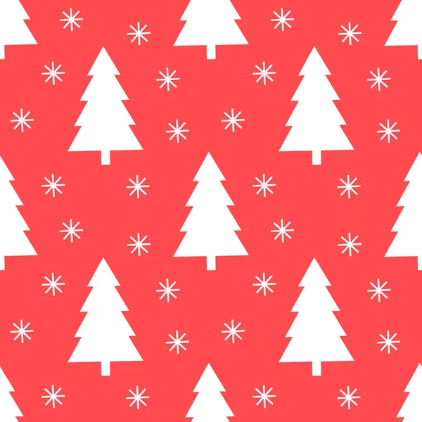 Padrão de árvores de Natal —  Vetores de Stock