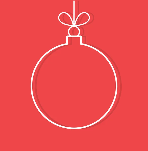 Kerstbal ornament — Stockvector