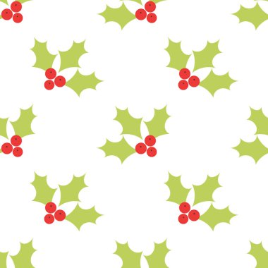 Holly berry seamless modeli